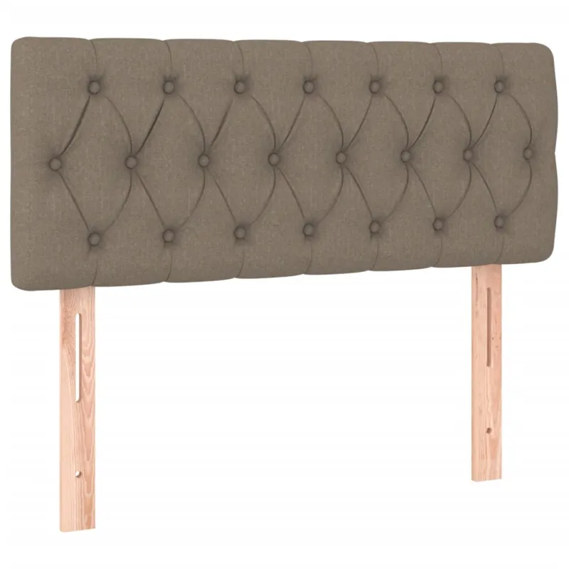 Galvūgalis su LED, taupe spalvos, 90x7x78/88cm, audinys