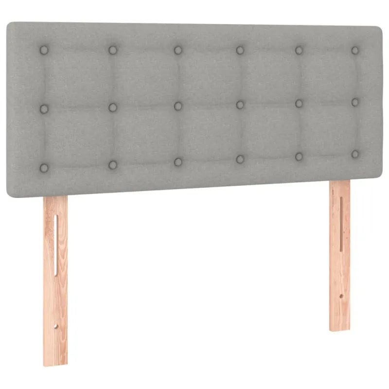 Galvūgalis su LED, šviesiai pilkas, 80x5x78/88cm, audinys