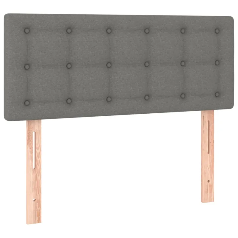 Galvūgalis su LED, tamsiai pilkas, 80x5x78/88cm, audinys