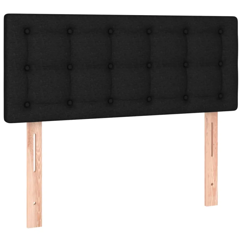 Galvūgalis su LED, juodos spalvos, 90x5x78/88cm, audinys