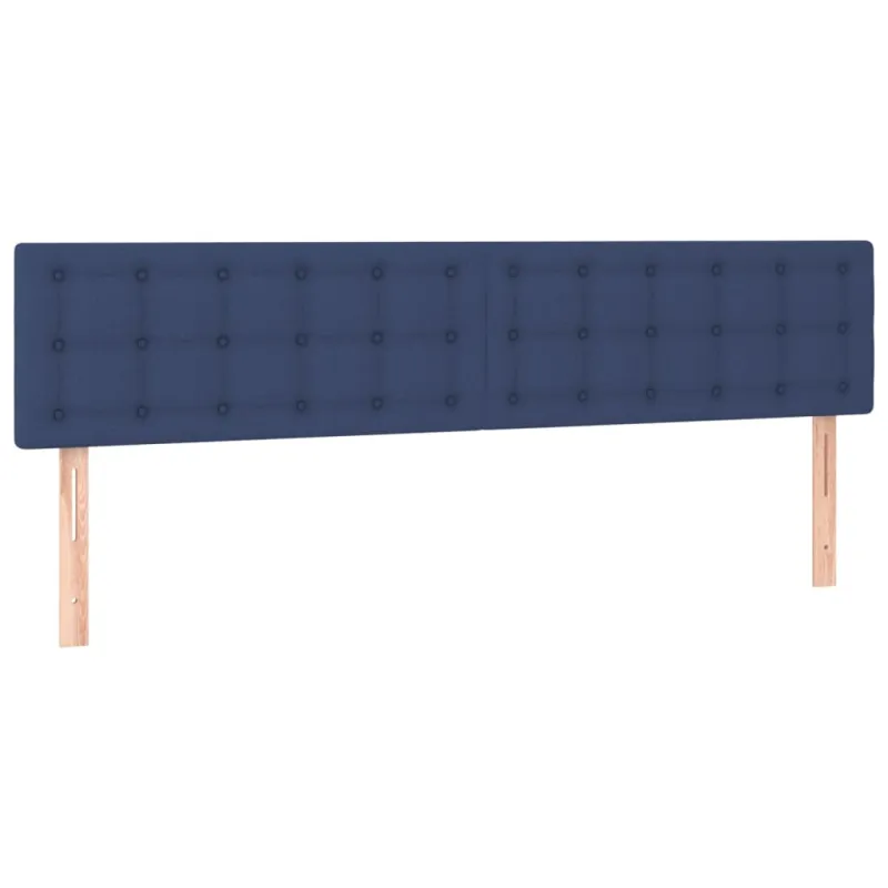 Galvūgalis su LED, mėlynos spalvos, 180x5x78/88cm, audinys