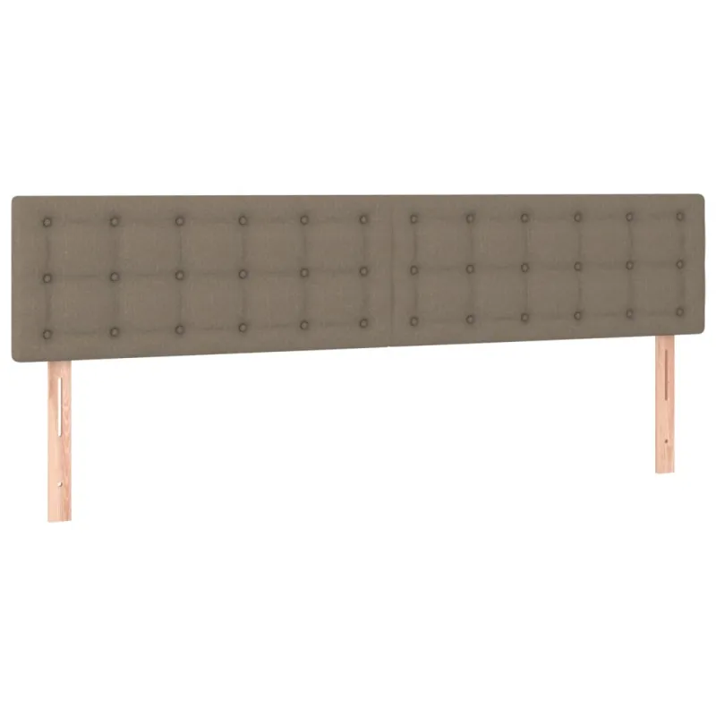 Galvūgalis su LED, taupe spalvos, 200x5x78/88cm, audinys