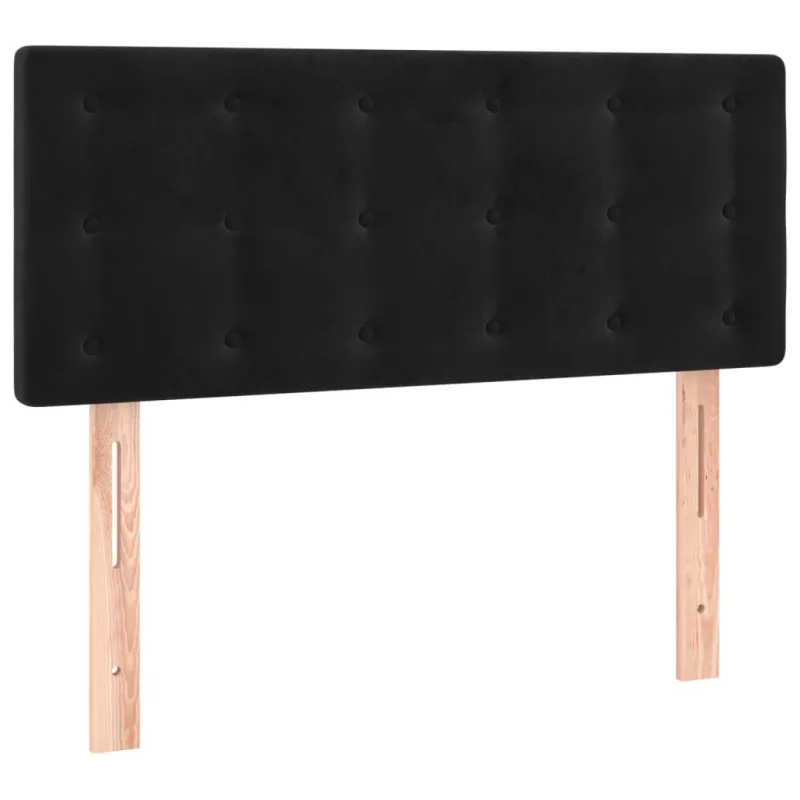 Galvūgalis su LED, juodos spalvos, 100x5x78/88cm, aksomas