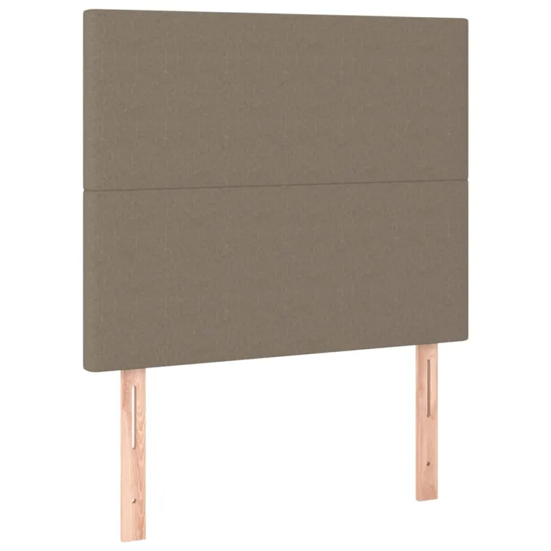Galvūgalis su LED, taupe spalvos, 90x5x118/128cm, audinys