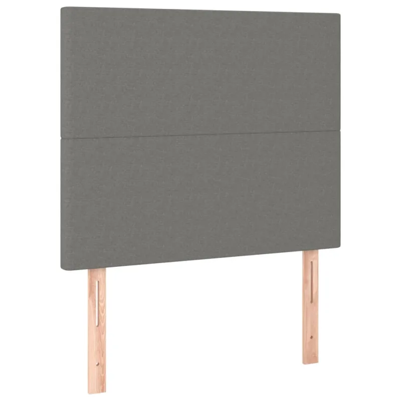 Galvūgalis su LED, tamsiai pilkas, 100x5x118/128cm, audinys