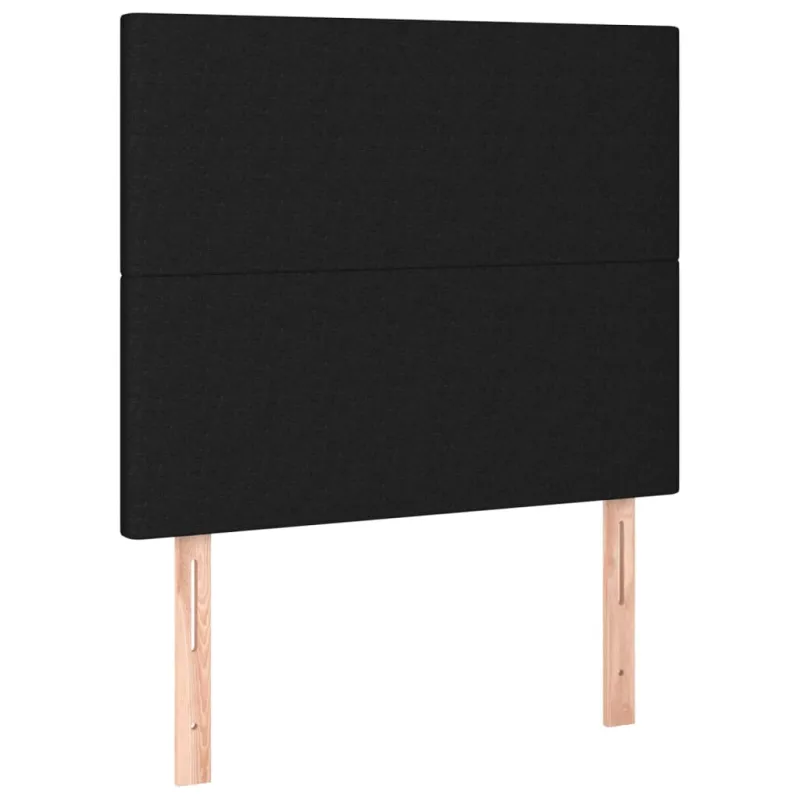 Galvūgalis su LED, juodos spalvos, 100x5x118/128cm, audinys