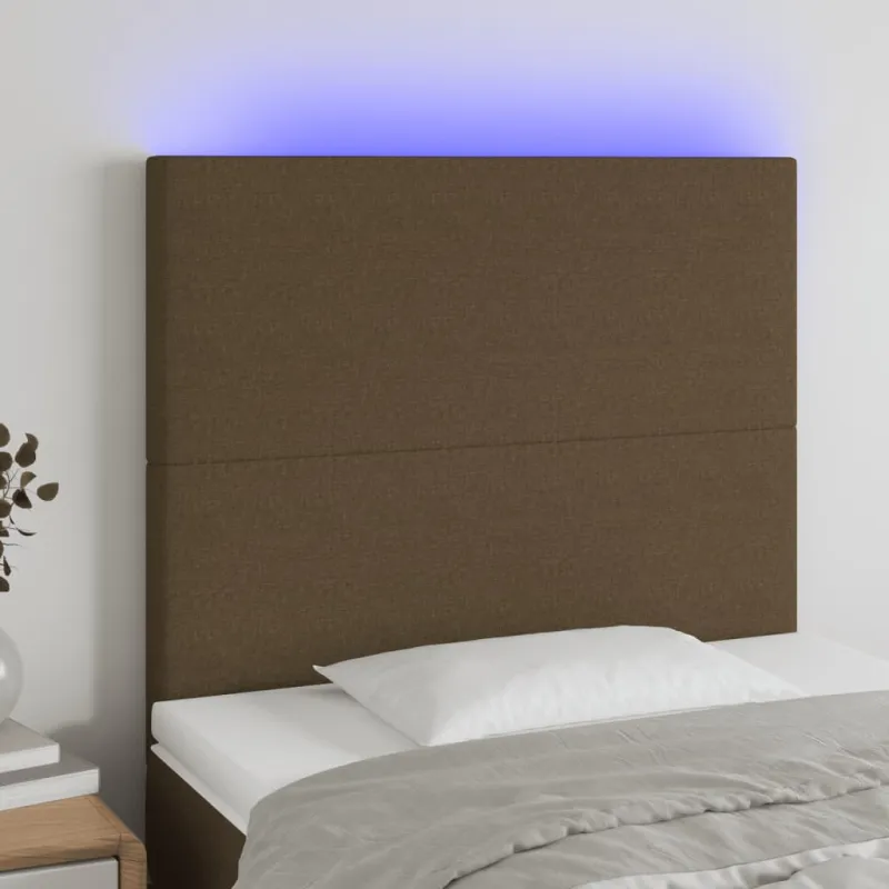 Galvūgalis su LED, tamsiai rudos spalvos, 100x5x118/128cm