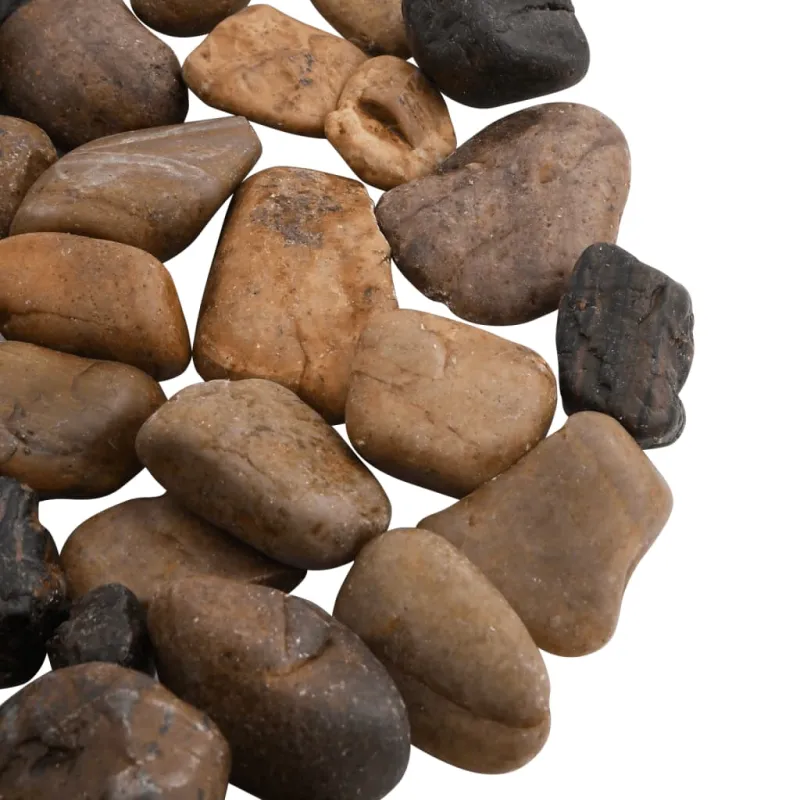 Poliruoti akmenukai, įvairių spalvų, 10kg, 2–5cm