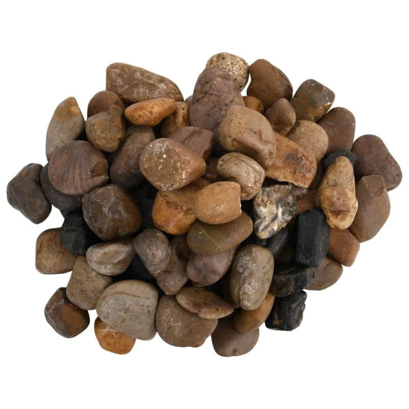 Poliruoti akmenukai, įvairių spalvų, 25kg, 2–5cm