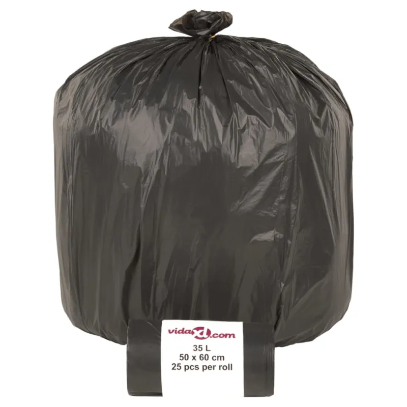 Šiukšlių maišai, 250vnt., juodos spalvos, 35l
