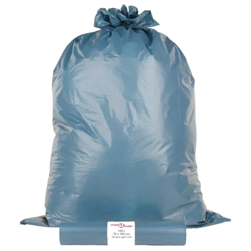 Šiukšlių maišai, 100vnt., mėlynos spalvos, 120l
