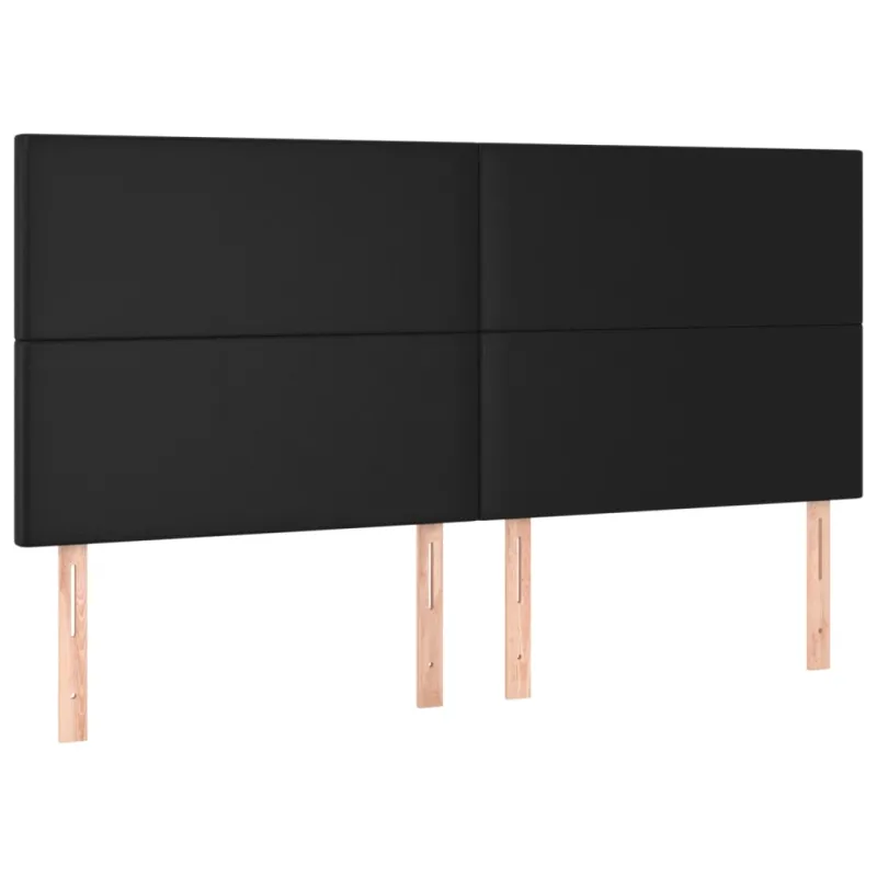 Galvūgalis su LED, juodos spalvos, 200x5x118/128 cm