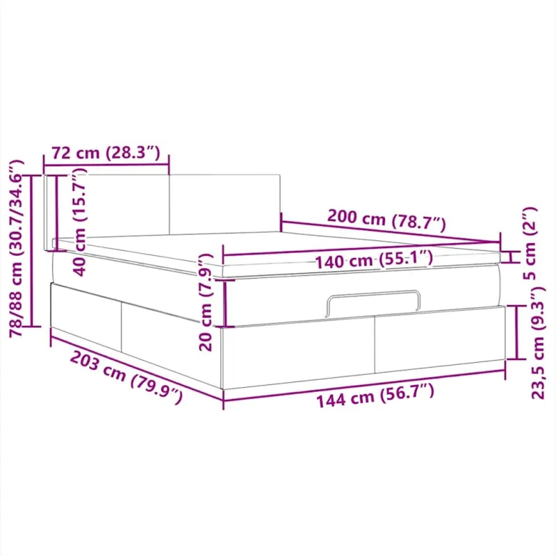 Galvūgalis su LED, tamsiai mėlynas, 100x5x118/128cm, aksomas