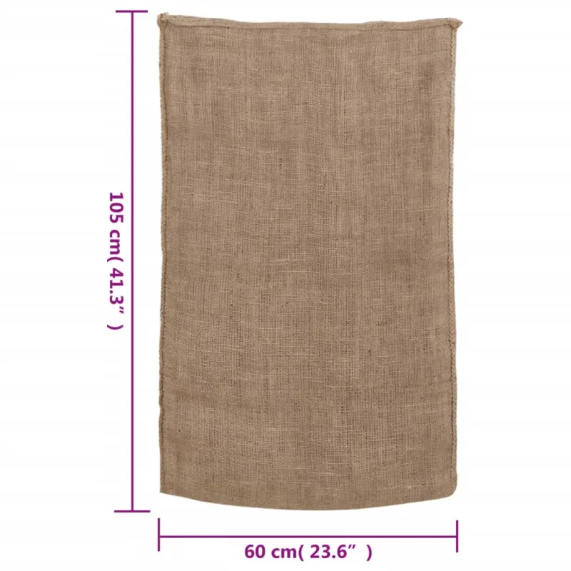 Džiuto maišai, 30vnt., 60x105cm, 100% džiutas, 220 g/m²