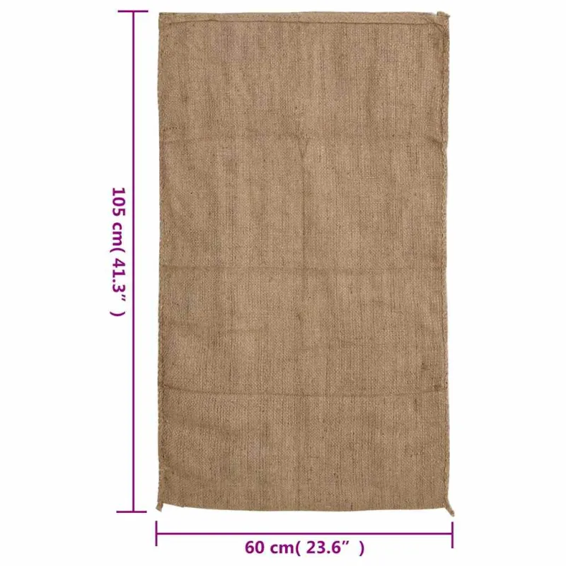 Džiuto maišai, 30vnt., 60x105cm, 100% džiutas, 340 g/m²