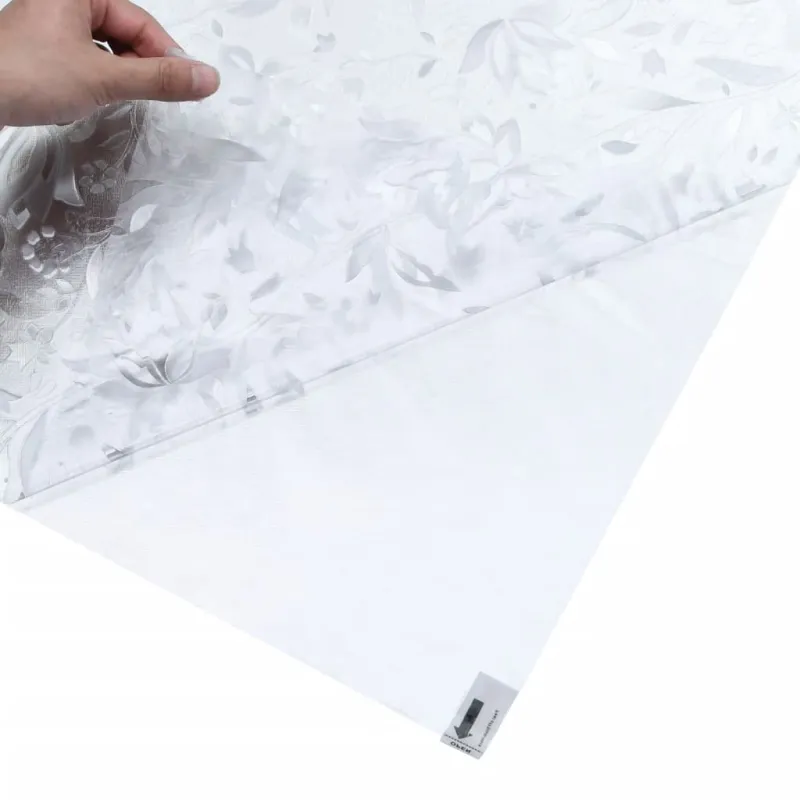 Langų plėvelė, 45x500cm, PVC, matinė, gėlio raštas