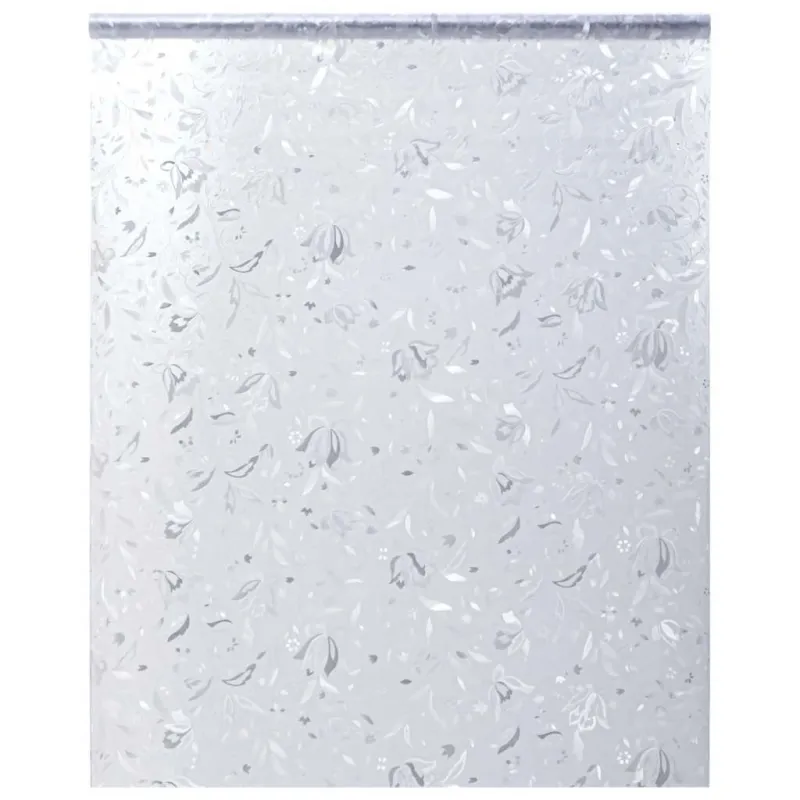 Langų plėvelė, 90x500cm, PVC, matinė, gėlio raštas