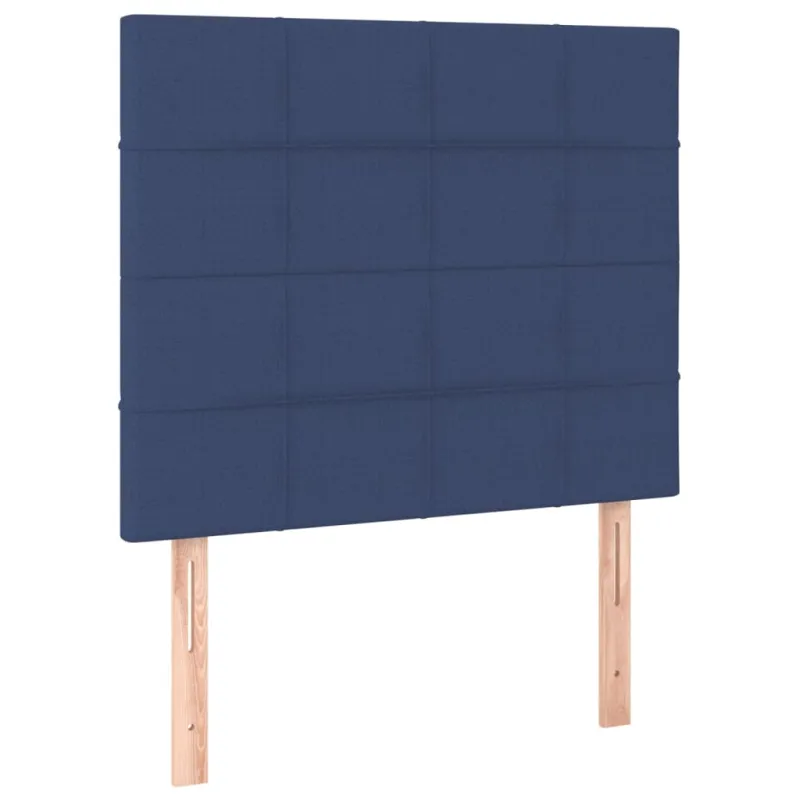 Galvūgalis su LED, mėlynos spalvos, 90x5x118/128cm, audinys