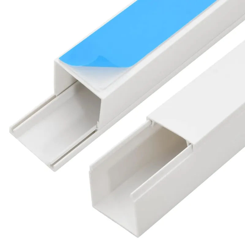 Kabelių kanalas, 10x10mm, 10m, PVC, savaime prilimpantis