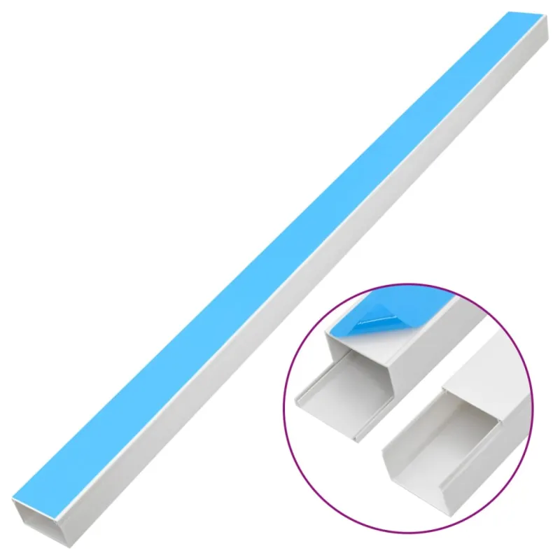 Kabelių kanalas, 60x40mm, 10m, PVC, savaime prilimpantis