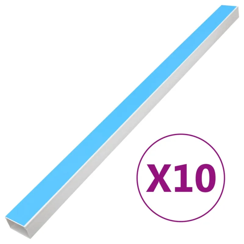 Kabelių kanalas, 50x25mm, 10m, PVC, savaime prilimpantis