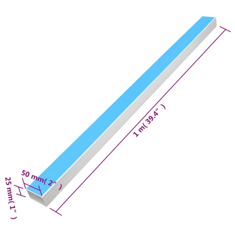 Kabelių kanalas, 50x25mm, 30m, PVC, savaime prilimpantis
