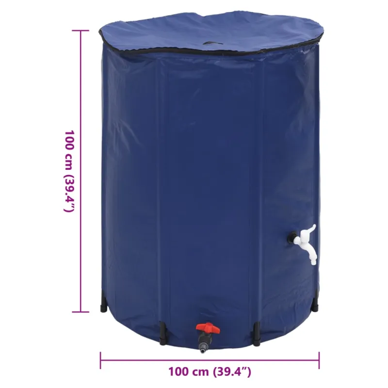Vandens talpa su čiaupu, sulankstoma, 750l, PVC