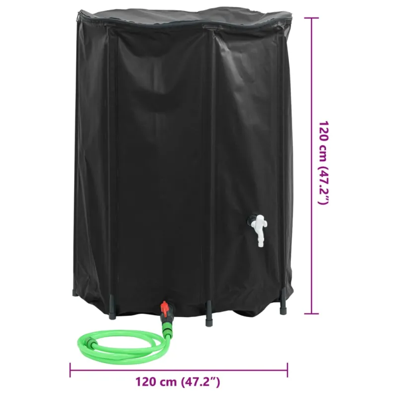 Vandens talpa su čiaupu, sulankstoma, 1350l, PVC