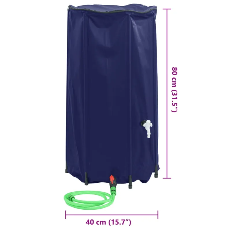 Vandens talpa su čiaupu, sulankstoma, 100l, PVC