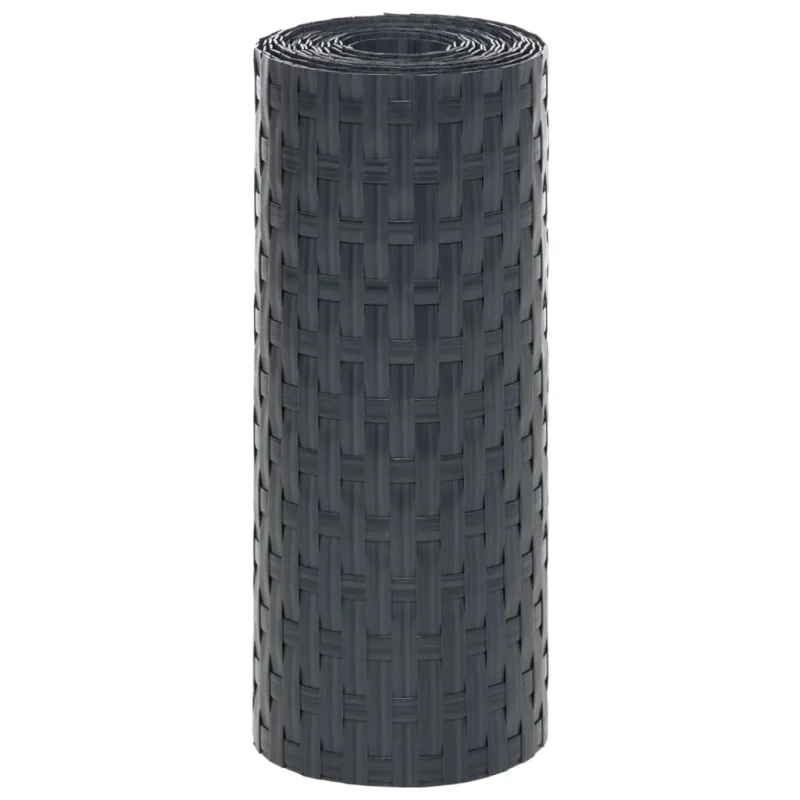 Balkono pertvaros, 10vnt., antracito, 255x19cm, poliratanas