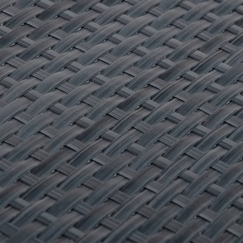 Balkono pertvaros, 10vnt., antracito, 255x19cm, poliratanas