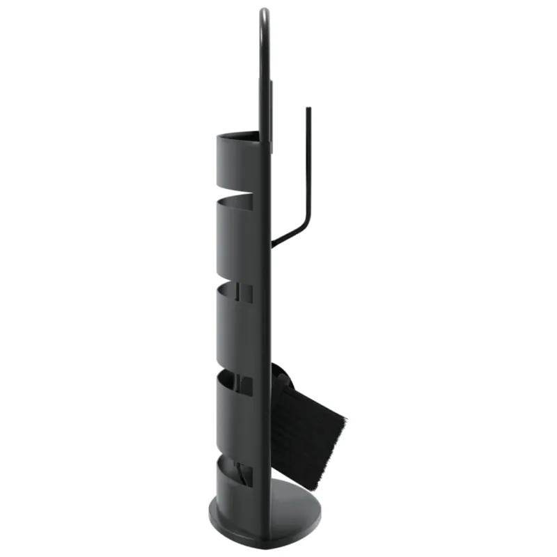 5 dalių židinio įrankių rinkinys, 23x15x66 cm, plienas