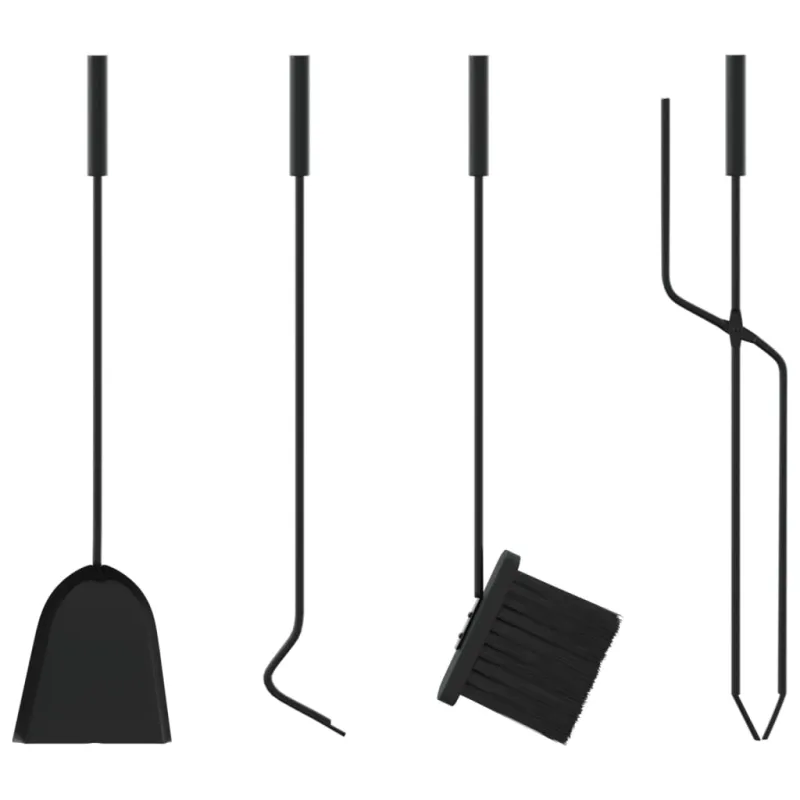 5 dalių židinio įrankių rinkinys, 18 x 66 cm, plienas