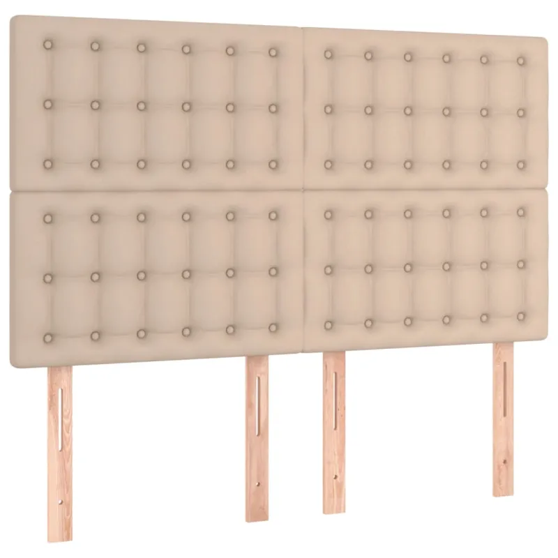 Galvūgalis su LED, kapučino spalvos, 144x5x118/128cm