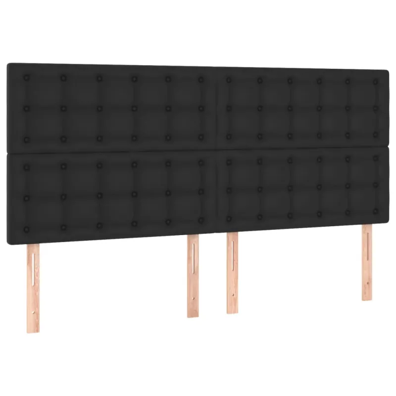 Galvūgalis su LED, juodos spalvos, 200x5x118/128 cm