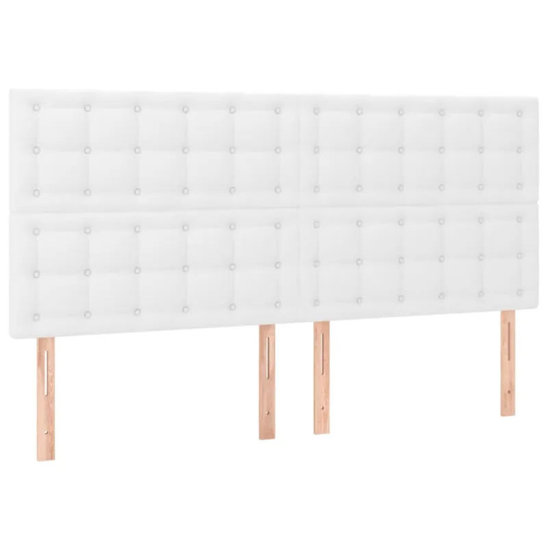 Galvūgalis su LED, baltos spalvos, 200x5x118/128 cm