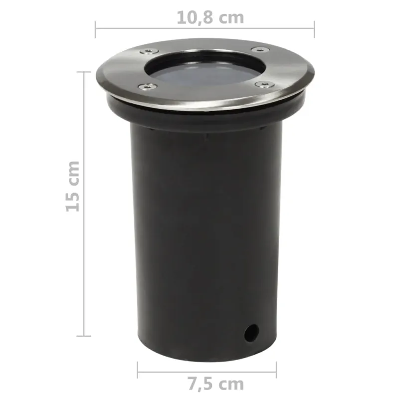 Lauko šviestuvai grindiniui, 12vnt., apskriti