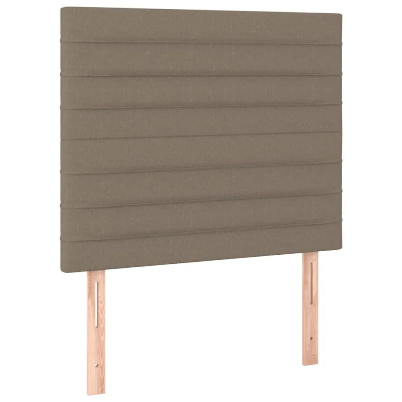 Galvūgalis su LED, taupe spalvos, 80x5x118/128cm, audinys