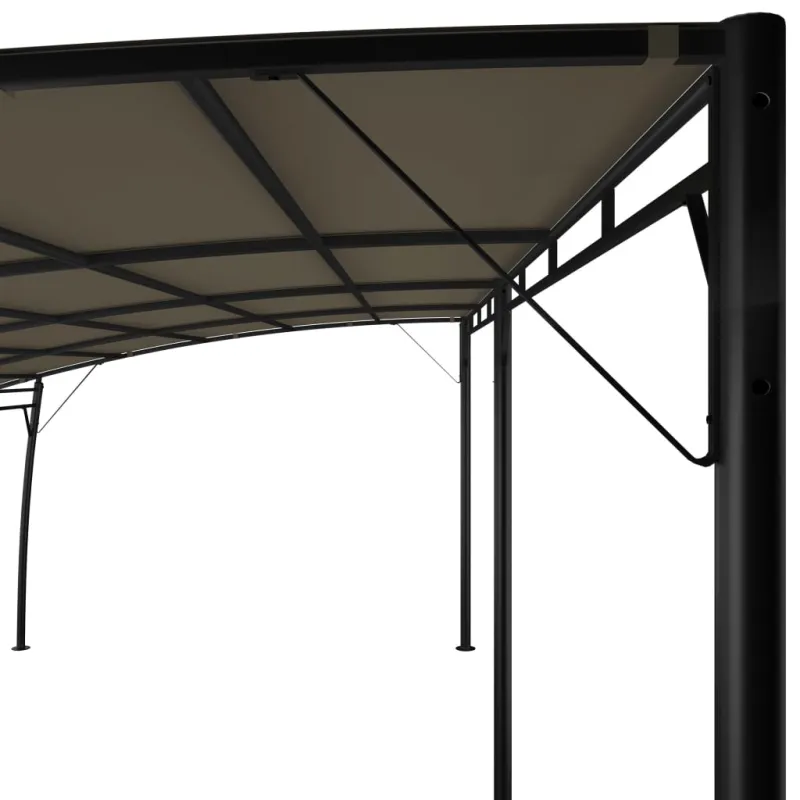 Sodo markizė nuo saulės, taupe spalvos, 6x3x2,55m