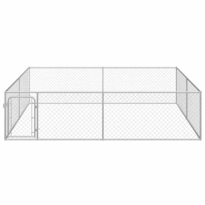 Lauko voljeras šunims, 4x4x1m, galvanizuotas plienas