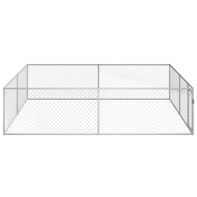 Lauko voljeras šunims, 4x4x1m, galvanizuotas plienas