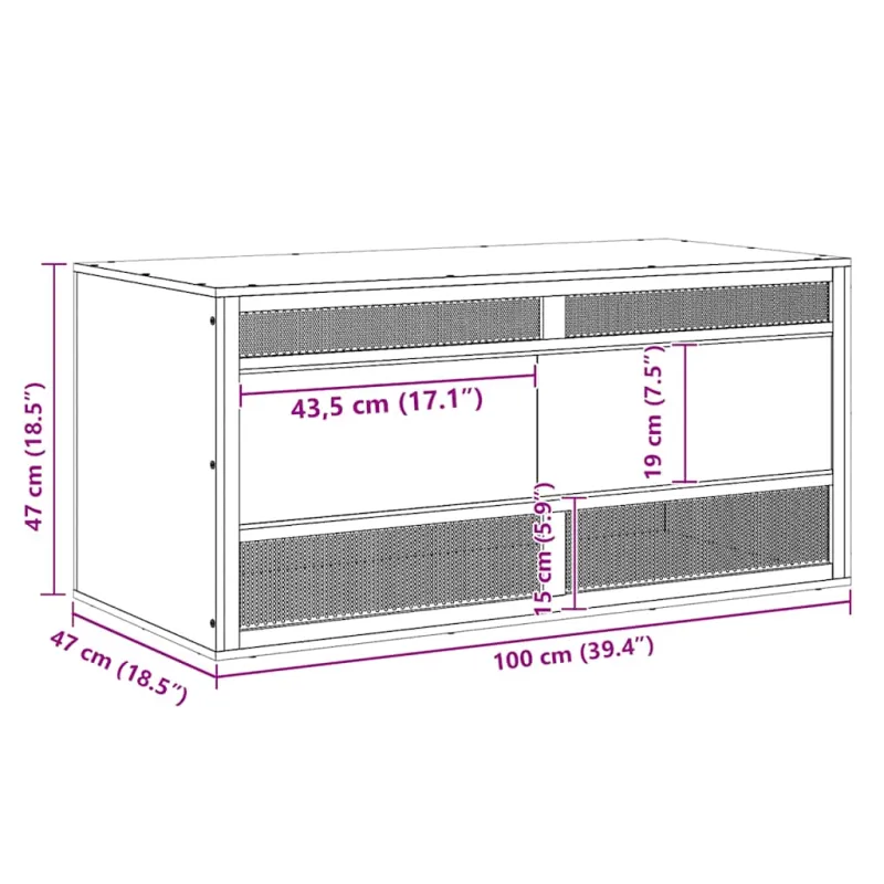 Terariumas, 100x47x47cm, apdirbta mediena