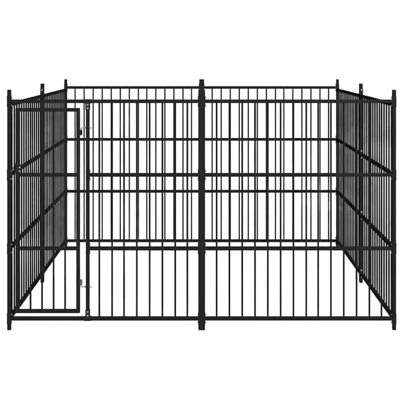 Lauko voljeras šunims, 300x300x185 cm