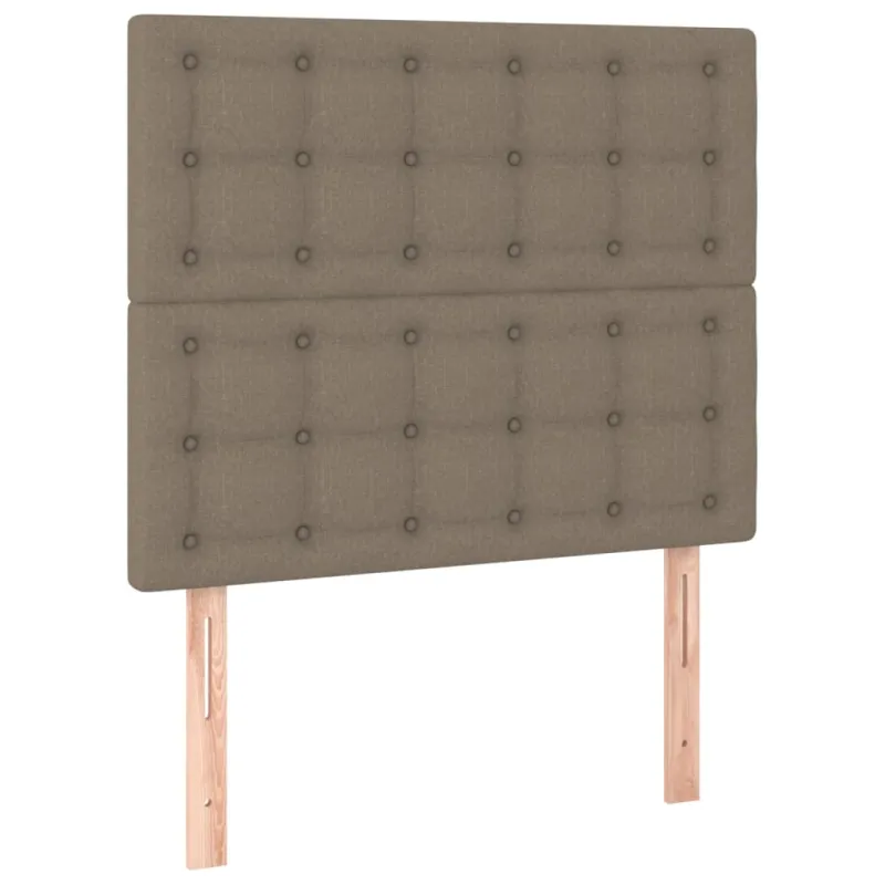 Galvūgalis su LED, taupe spalvos, 80x5x118/128cm, audinys