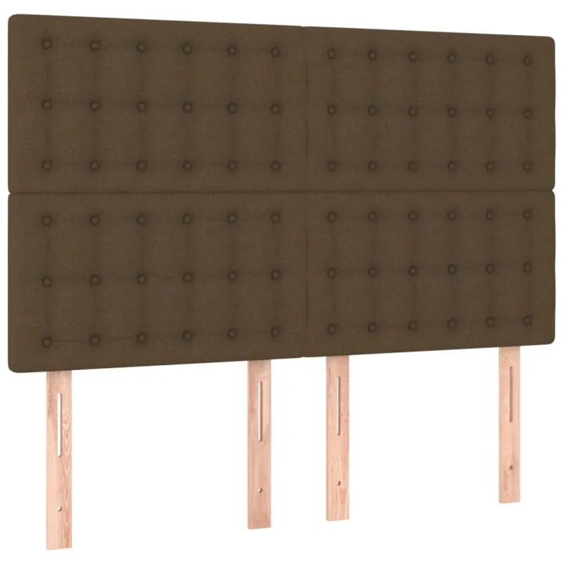 Galvūgalis su LED, tamsiai rudos spalvos, 144x5x118/128cm