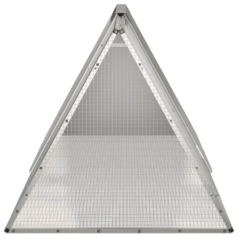 Triušių narvas, pilkas, 201,5x80,5x71cm, galvanizuotas plienas