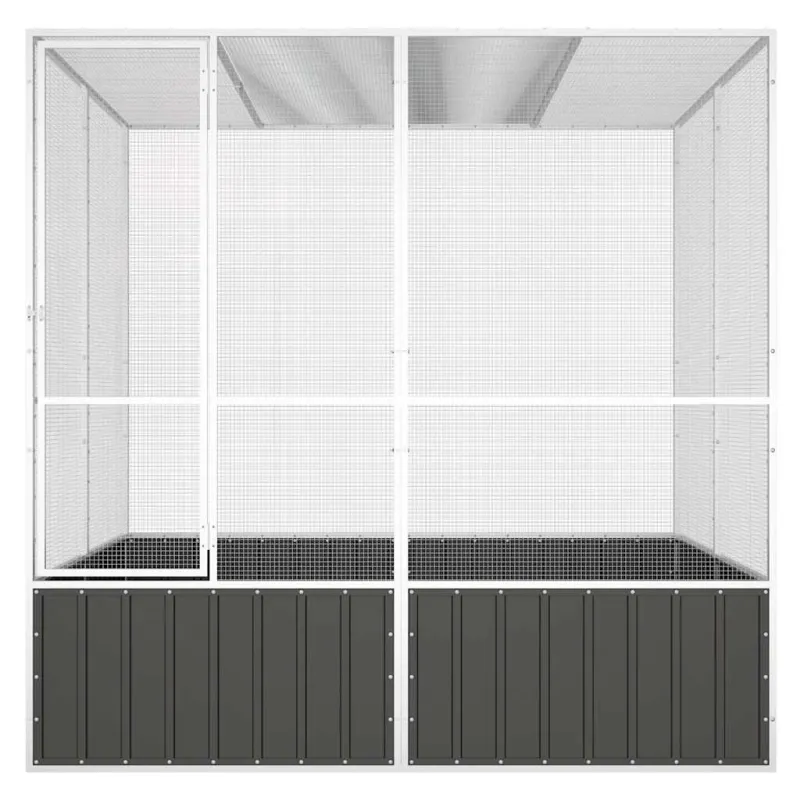 Paukščių narvas, antracito, 213,5x217,5x211,5cm, plienas