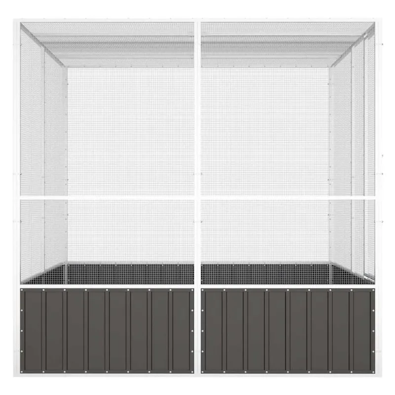 Paukščių narvas, antracito, 213,5x217,5x211,5cm, plienas