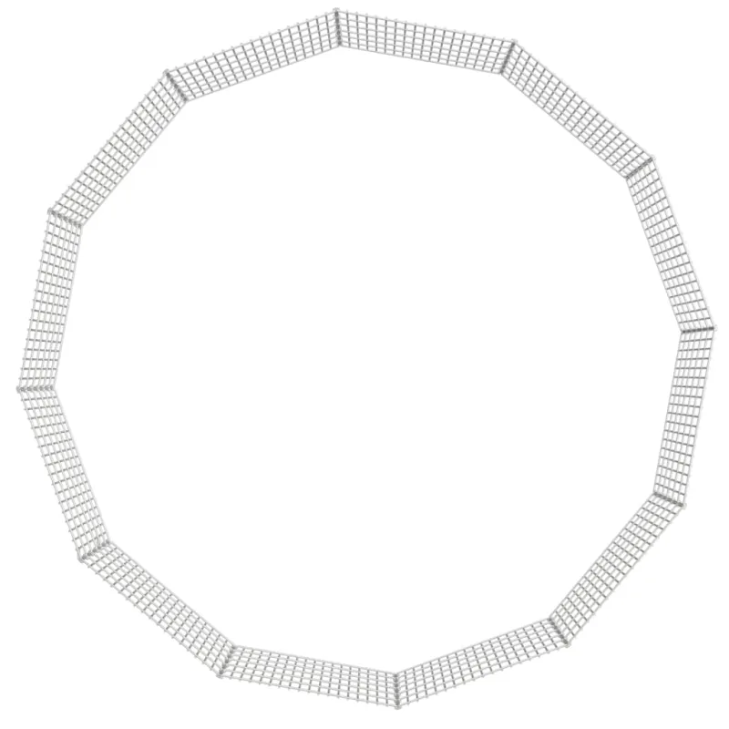 Aptvaras gyvūnams, 12 segmentų, 54x60cm, galvanizuota geležis
