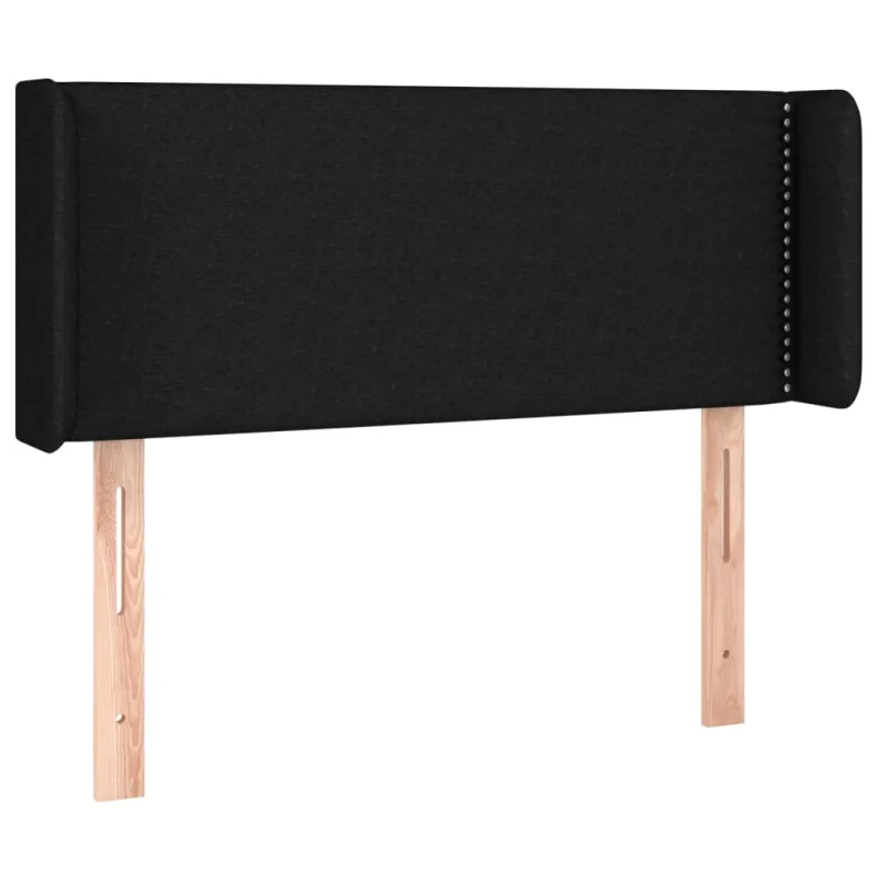 Galvūgalis su LED, juodos spalvos, 103x16x78/88cm, audinys